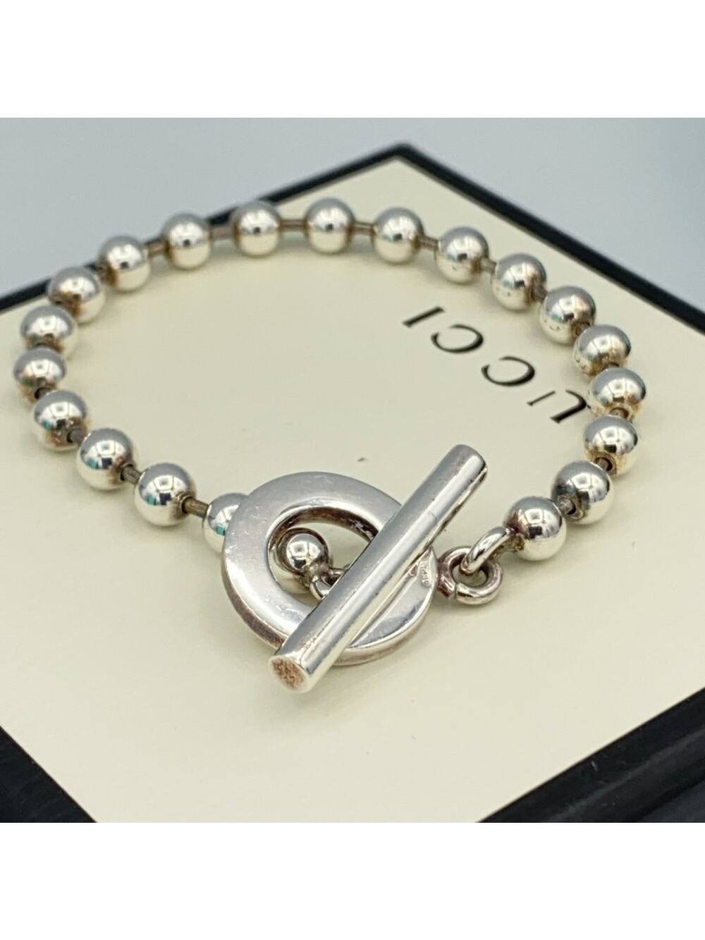 GUCCI Boule Chain Bracelet 7.5 Inch